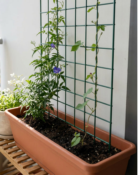 Ylvhg Vinecraft Garden Grid Plant Trellis Panel 36 x 12 in Green