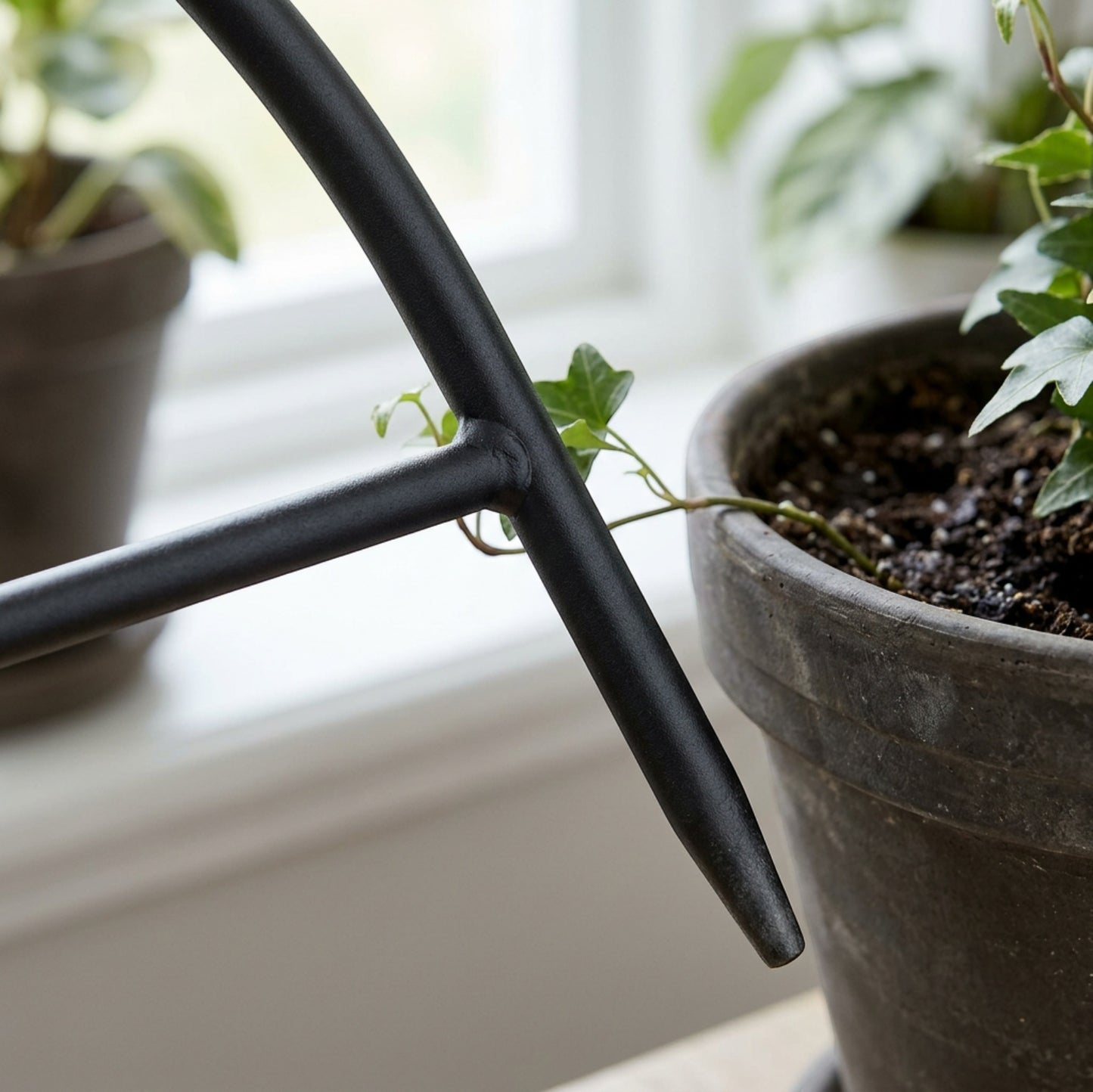 Ylvhg Arborcurve Metal Arch Plant Trellis 24 in Black