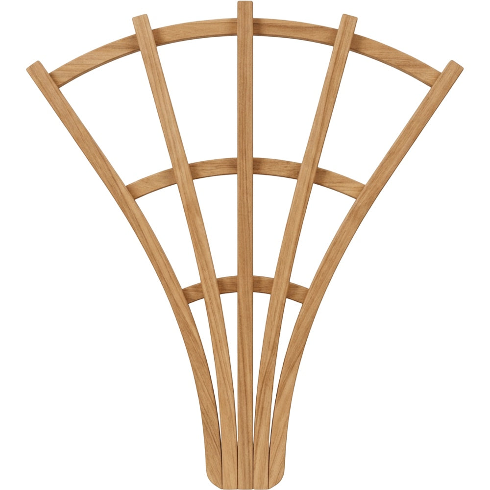 Ylvhg Leafspread Fan Plant Trellis Wood 16 in Natural
