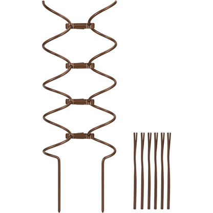 Ylvhg Double-Helix Steel Plant Trellis Bronze 28 Inch - Product view