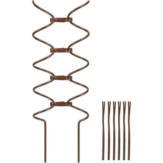 Ylvhg Double-Helix Steel Plant Trellis Bronze 28 Inch - Product view